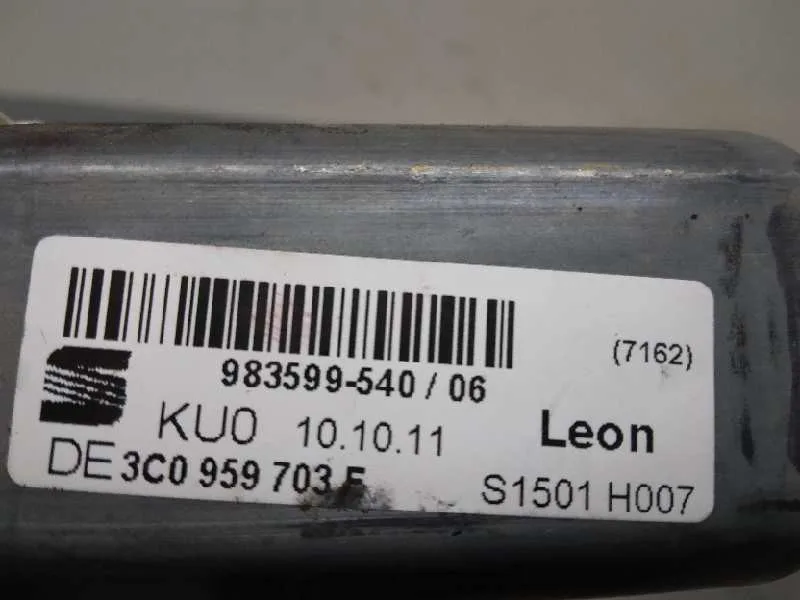 Motor Elevalunas Trasero Derecho para Seat Leon (1P1)