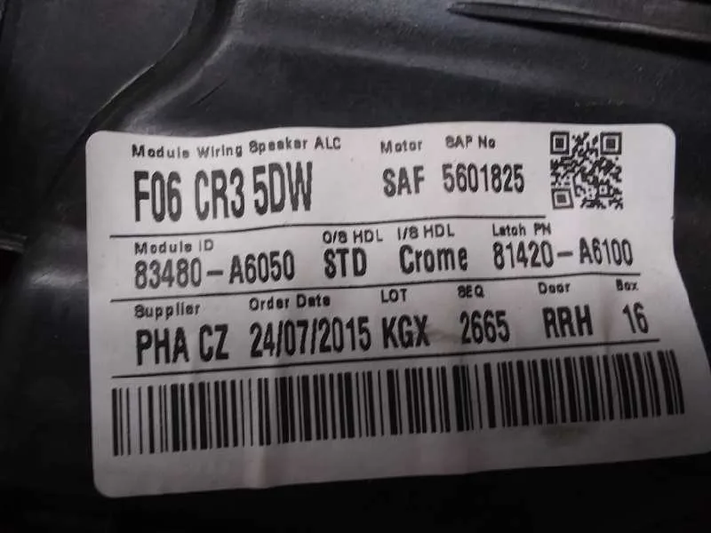 Elevalunas Trasero Derecho para Hyundai I30 (Gd)