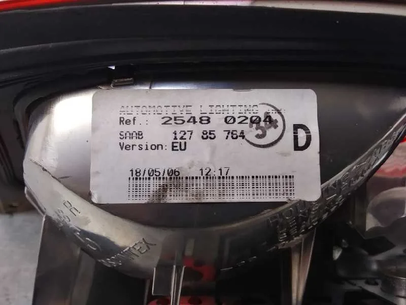 Piloto Trasero Derecho Interior para Saab 9-3 Berlina
