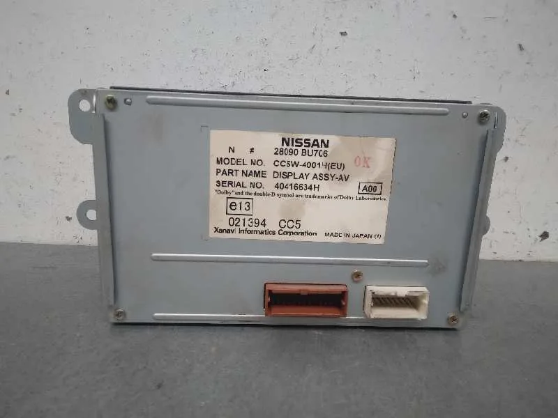 Pantalla Multifuncion para Nissan Almera Tino (V10M)