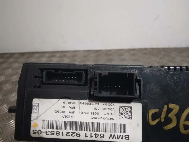 Mando Climatizador para Bmw Serie 1 Berlina (E81/E87)
