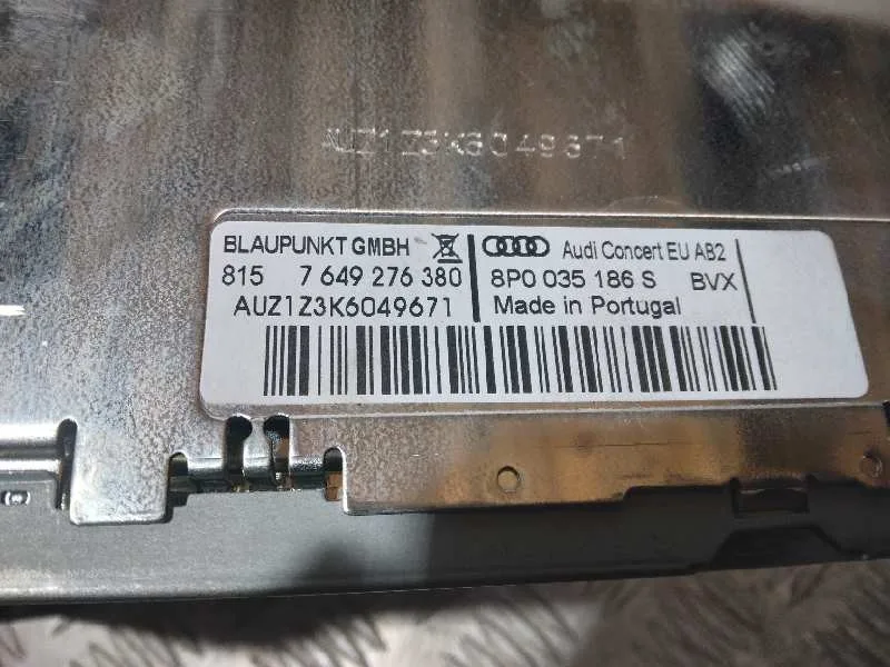 Sistema Audio / Radio Cd para Audi A3 Sportback (8P)