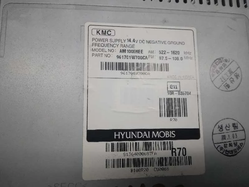 Sistema Audio / Radio Cd para Kia Rio