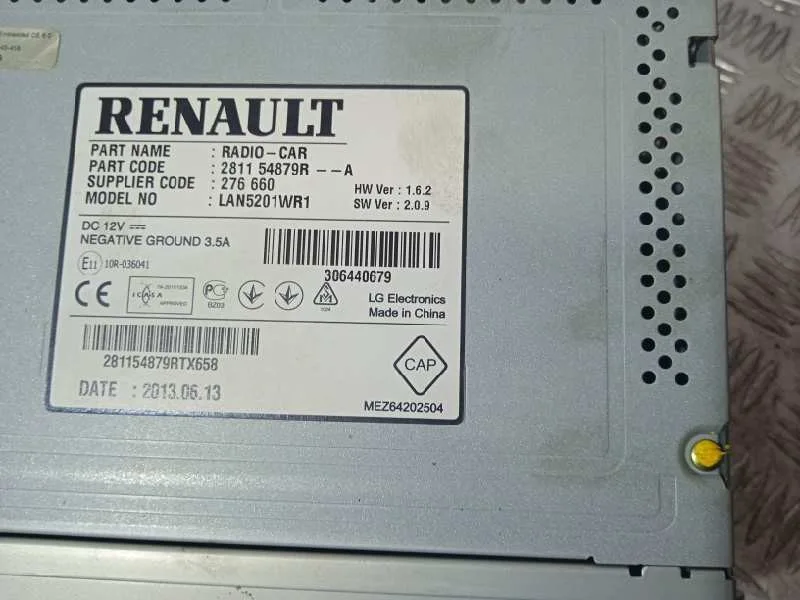Sistema Navegacion Gps para Renault Captur