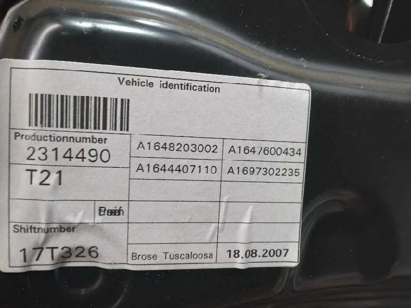 Elevalunas Trasero Derecho para Mercedes-Benz Clase M (W164)