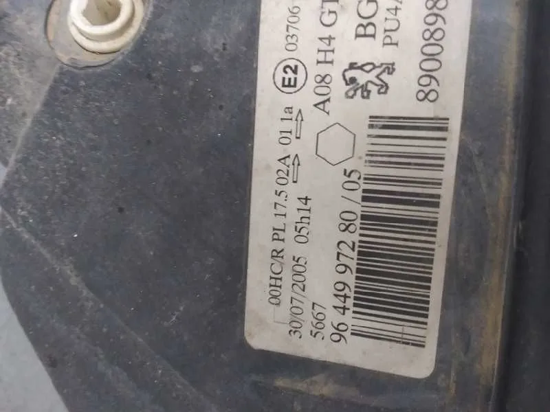 Faro Izquierdo para Peugeot 1007