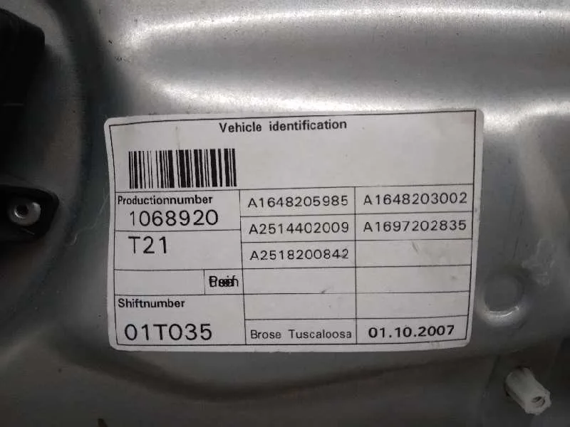 Elevalunas Delantero Derecho para Mercedes-Benz Clase R (W251)