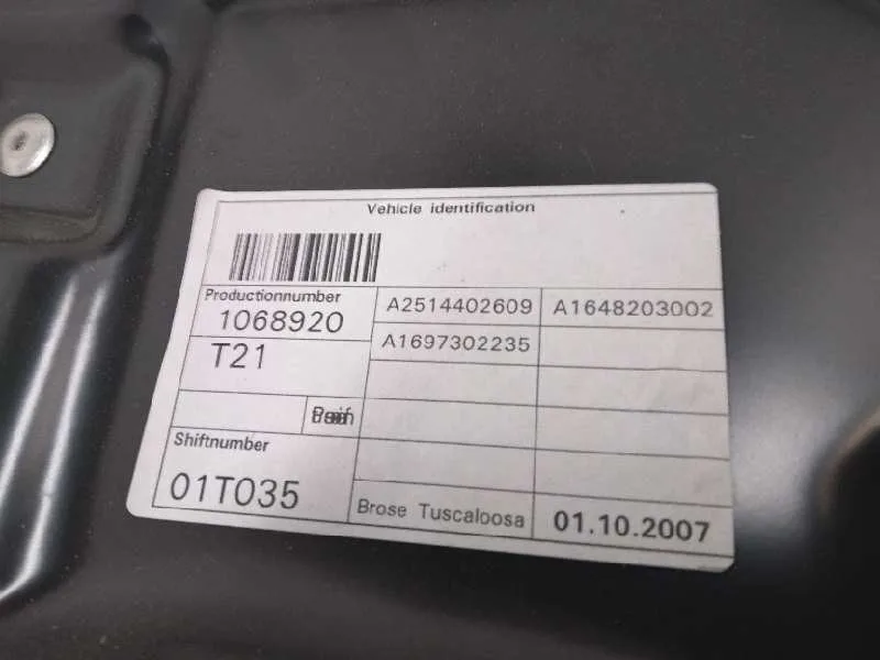 Elevalunas Trasero Derecho para Mercedes-Benz Clase R (W251)