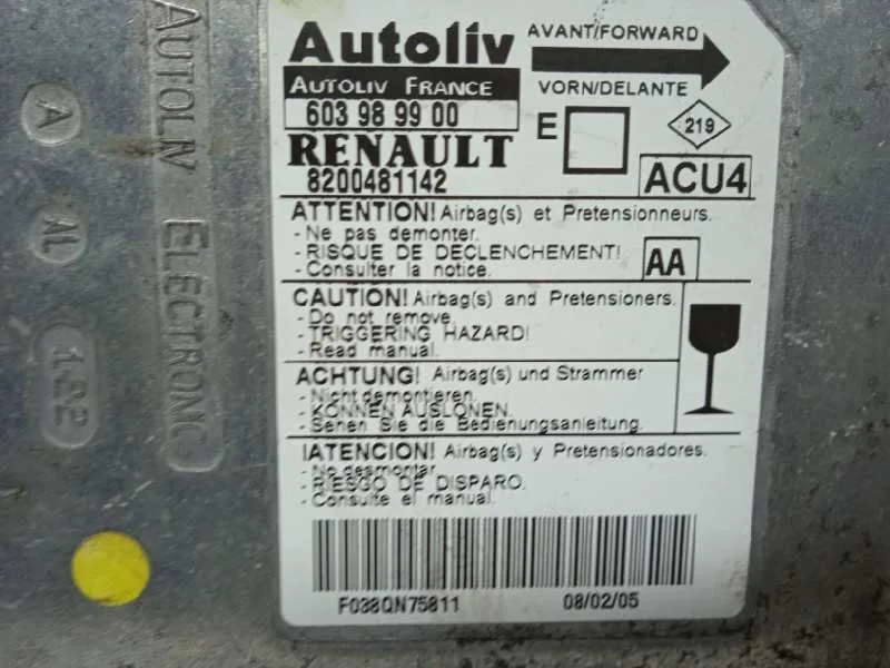 Centralita Airbag para Renault Megane Ii Coupe/Cabrio