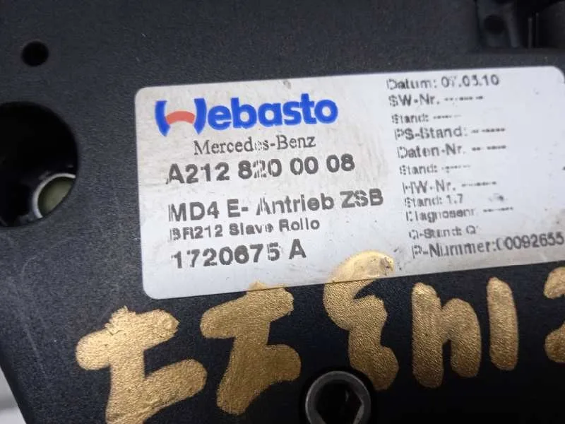 Motor Techo Electrico para Mercedes-Benz Clase Clk (W207) Coupe