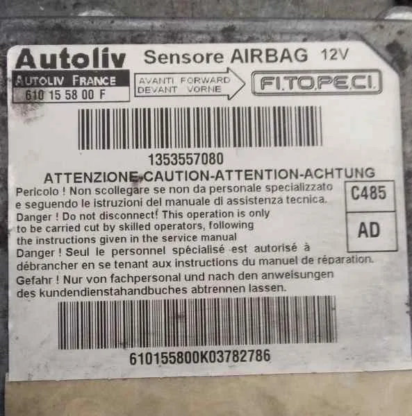 Centralita Airbag para Peugeot Bipper
