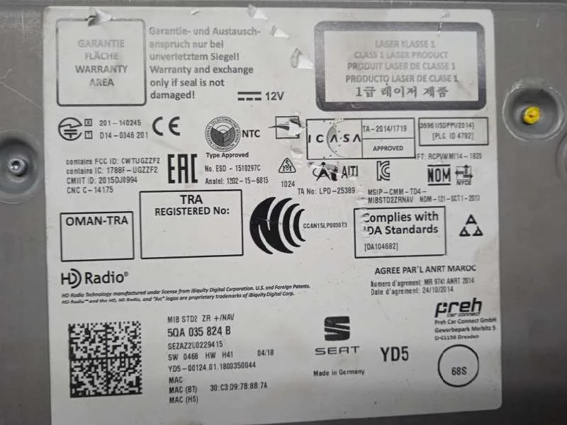 Sistema Audio / Radio Cd para Seat Arona