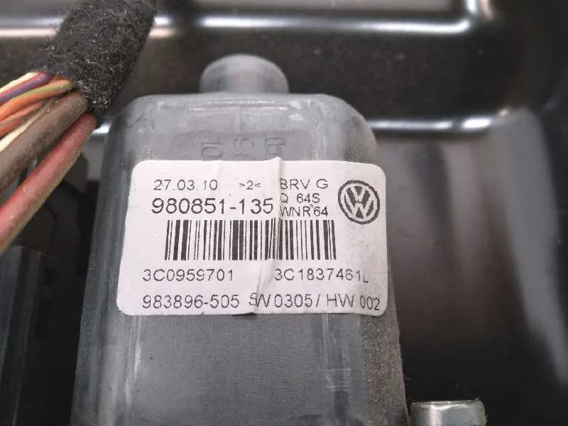 Elevalunas Delantero Izquierdo para Volkswagen Passat Berlina (3C2)