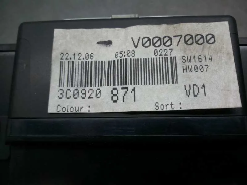 Cuadro Instrumentos para Volkswagen Passat Berlina (3C2)