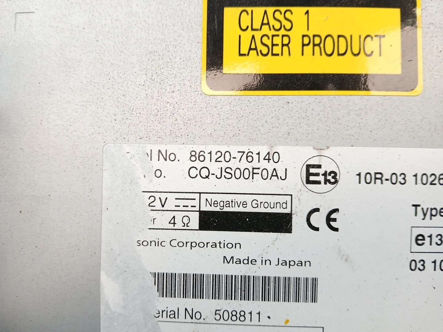 Sistema Audio / Radio Cd para Lexus Ct