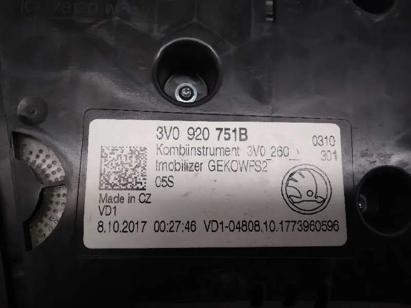 Cuadro Instrumentos para Skoda Superb (3V3)