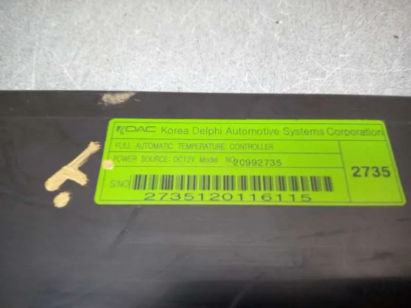 Mando Calefaccion / Aire Acondicionado para Chevrolet Captiva