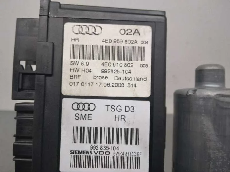 Motor Elevalunas Trasero Derecho para Audi A8 (4E2)