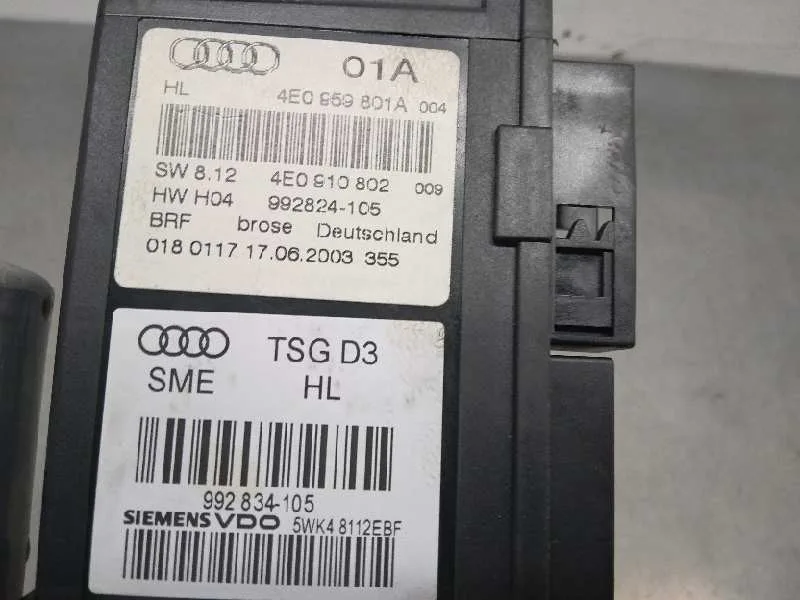 Motor Elevalunas Trasero Izquierdo para Audi A8 (4E2)