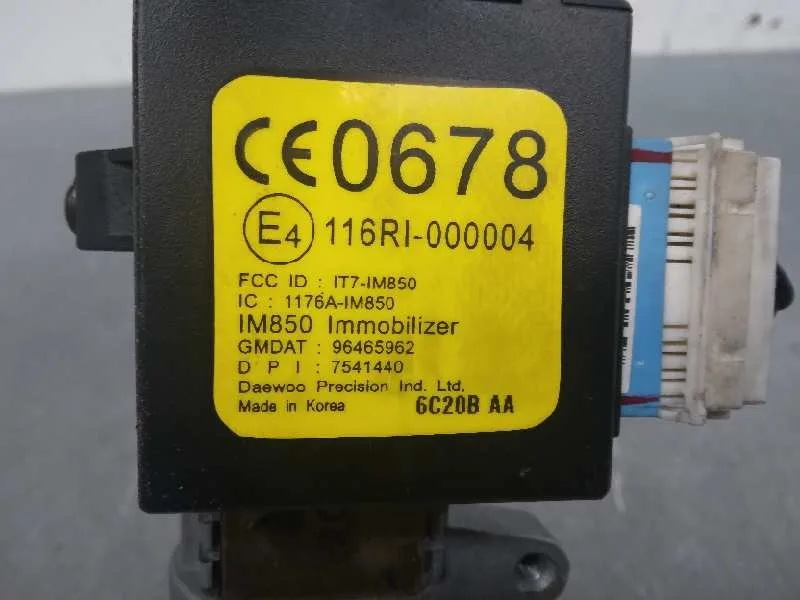 Conmutador De Arranque para Chevrolet Matiz