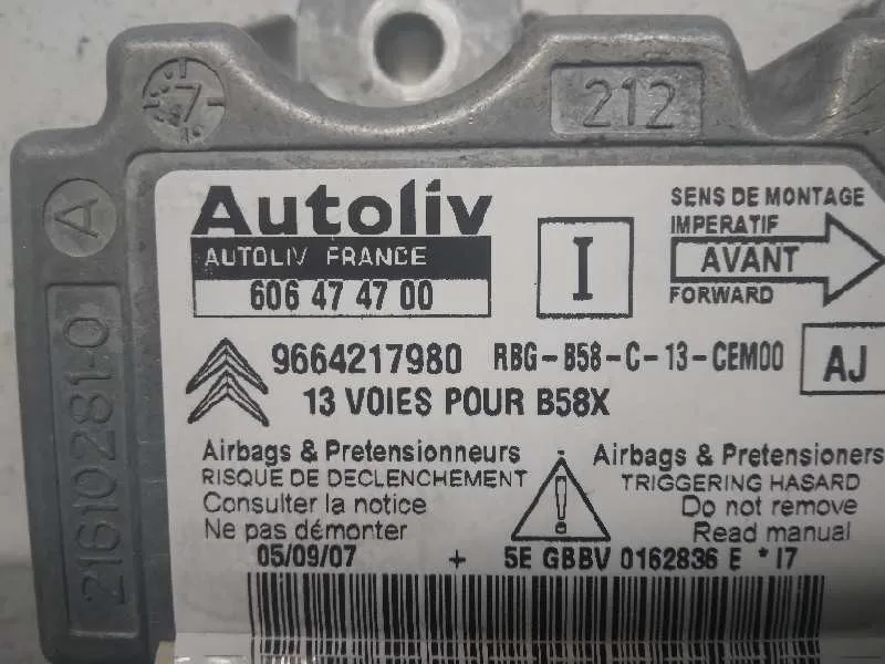 Centralita Airbag para Citroën C4 Grand Picasso