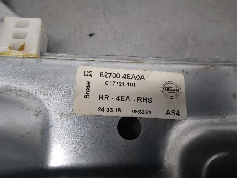 Elevalunas Trasero Derecho para Nissan Qashqai (J11)