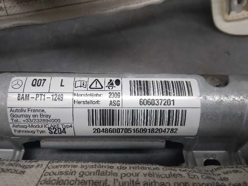 Airbag Cortina Delantero Izquierdo para Mercedes-Benz Clase C (W204) Familiar