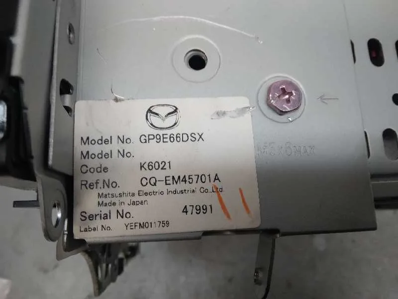 Sistema Audio / Radio Cd para Mazda 6 Berlina (Gg)