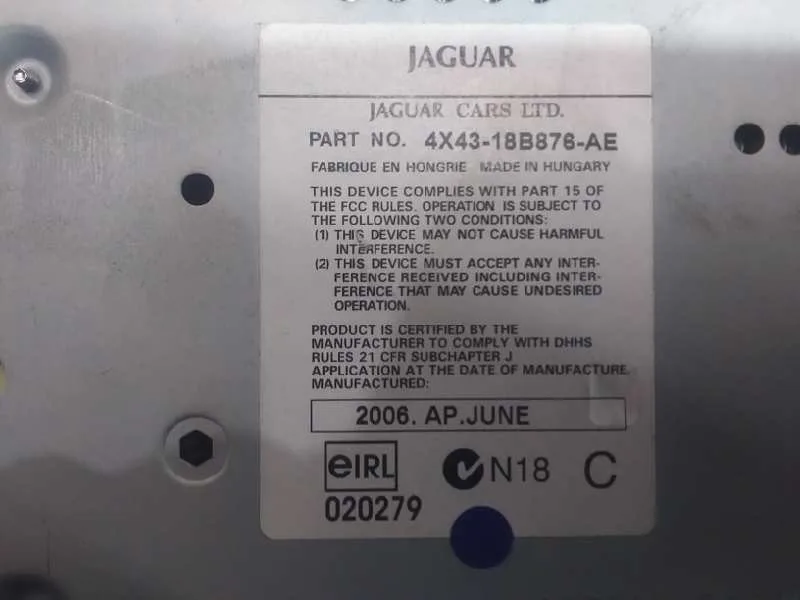 Sistema Audio / Radio Cd para Jaguar X-Type