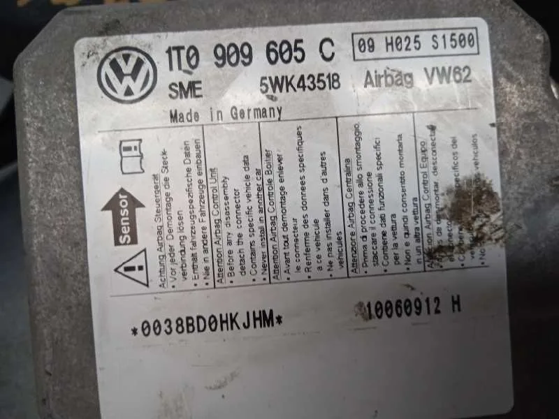 Kit Airbag para Volkswagen Touran (1T1)