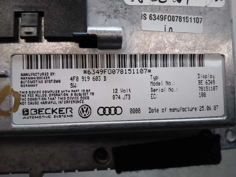 Sistema Navegacion Gps para Audi A6 Berlina (4F2)