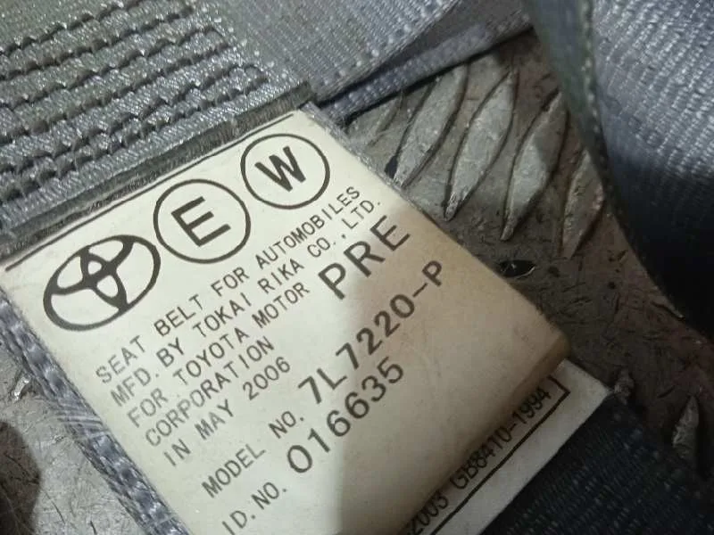 Cinturon Seguridad Delantero Derecho para Toyota Prius (Nhw20)