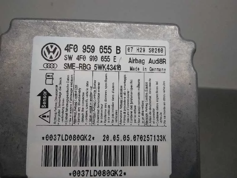 Centralita Airbag para Audi A6 Berlina (4F2)