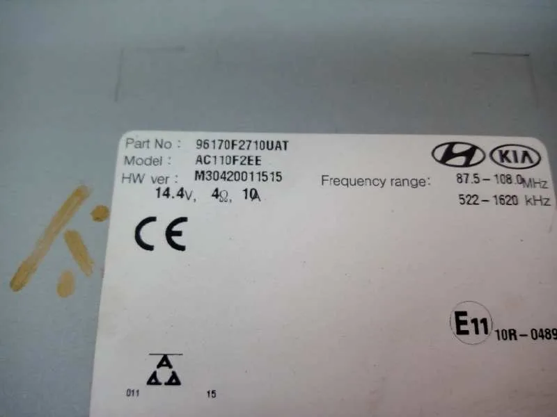 Sistema Audio / Radio Cd para Hyundai Elantra (Ad)(2016)