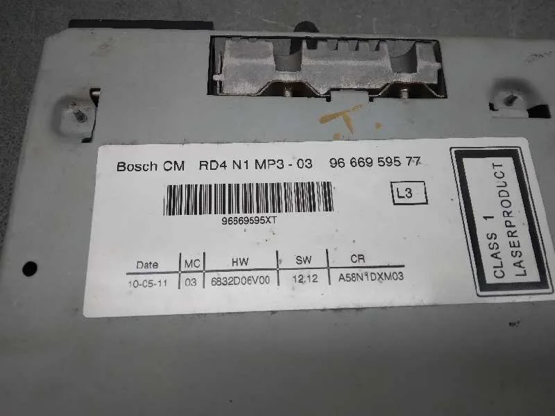 Sistema Audio / Radio Cd para Citroën C3 Picasso