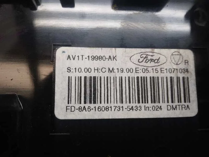 Mando Calefaccion / Aire Acondicionado para Ford Transit Courier