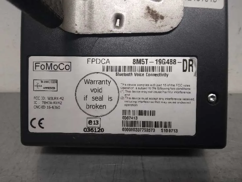 Modulo Electronico para Ford Transit Caja Cerrada '06