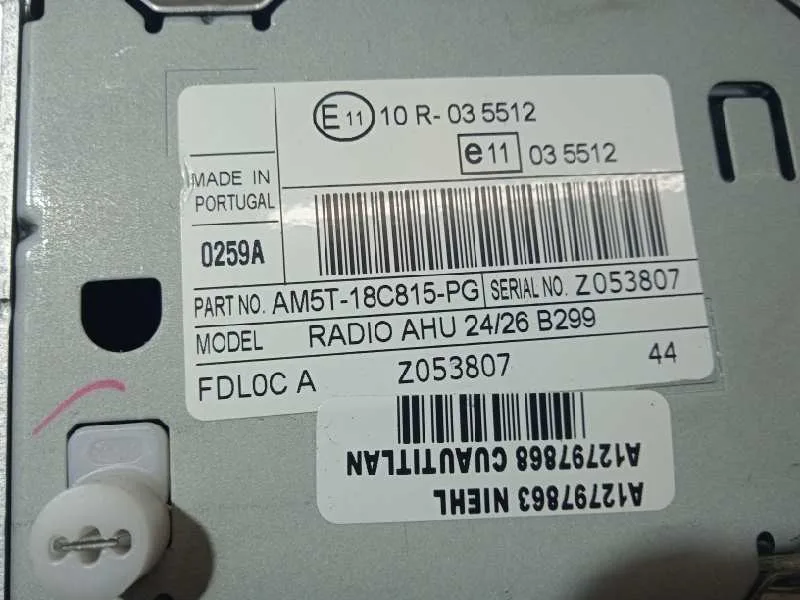 Sistema Audio / Radio Cd para Ford Fiesta (Ccn)