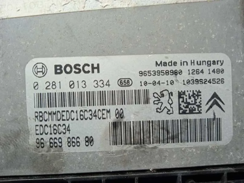 Centralita Motor Uce para Peugeot 3008