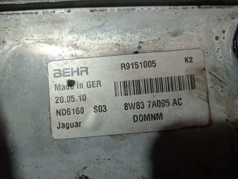 Enfriador Aceite Cambio para Jaguar Xf