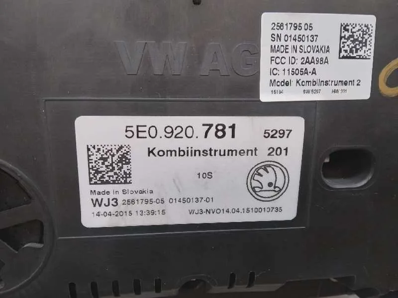 Cuadro Instrumentos para Skoda Octavia Combi (5E5)