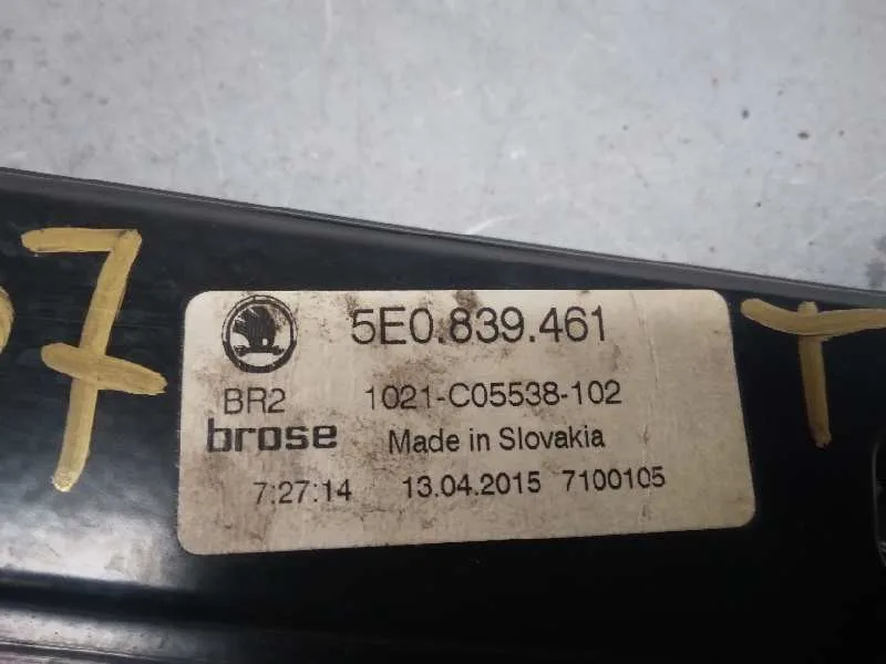 Elevalunas Trasero Izquierdo para Skoda Octavia Combi (5E5)