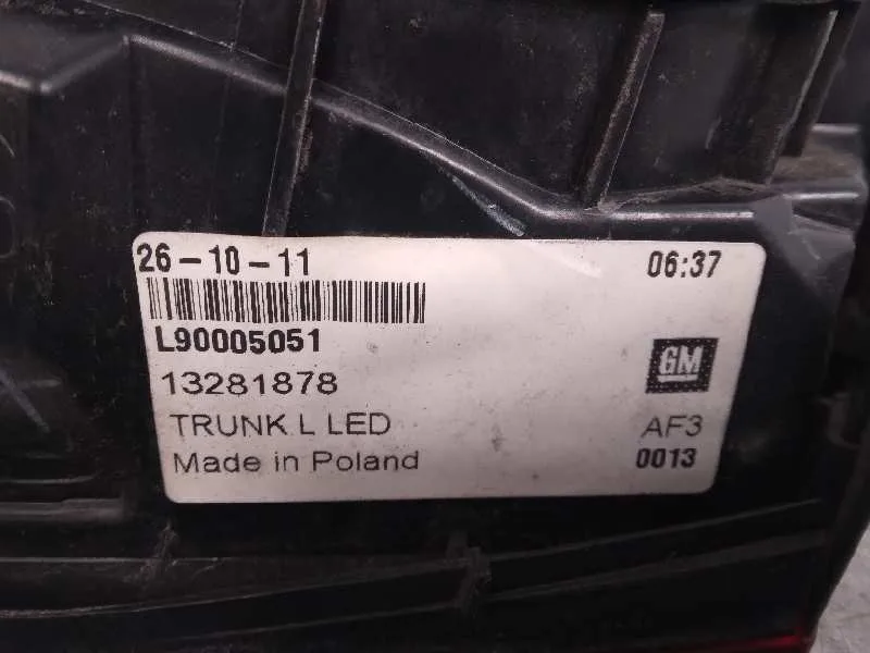Piloto Trasero Izquierdo Interior para Opel Astra J Gtc
