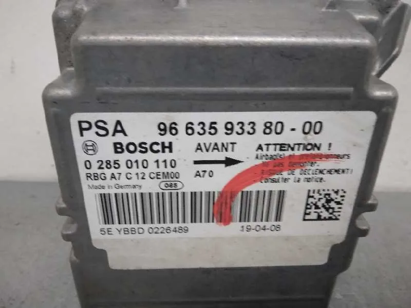 Centralita Airbag para Peugeot 207