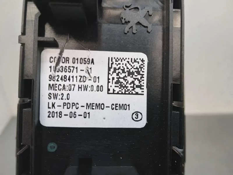Mando Elevalunas Delantero Izquierdo para Peugeot 5008
