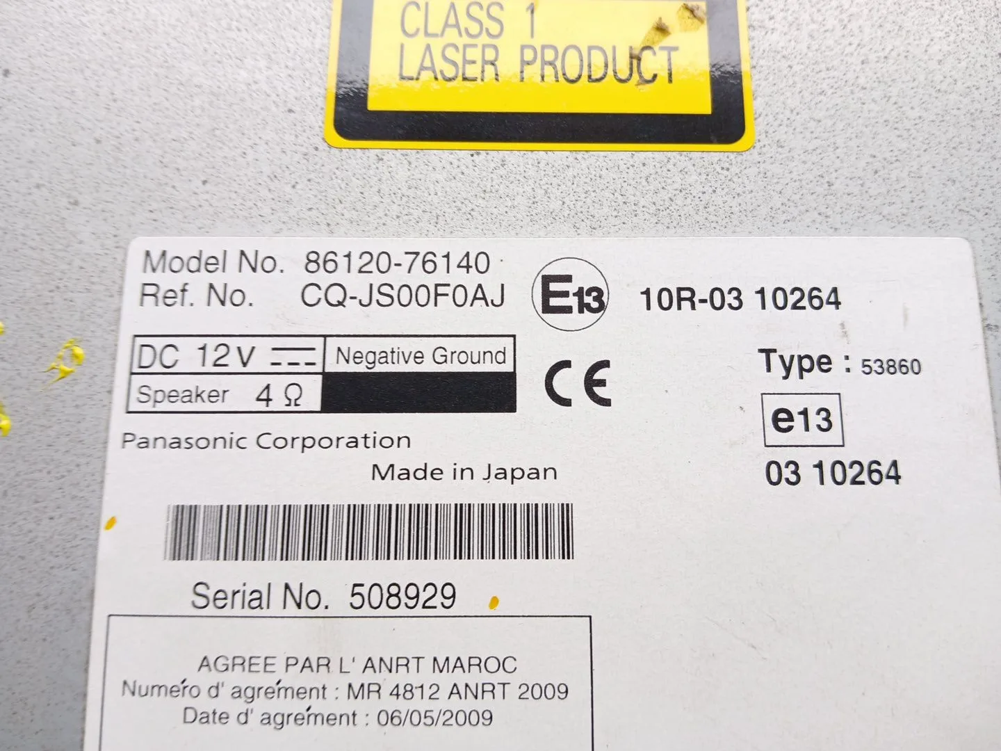 Sistema Audio / Radio Cd para Lexus Ct