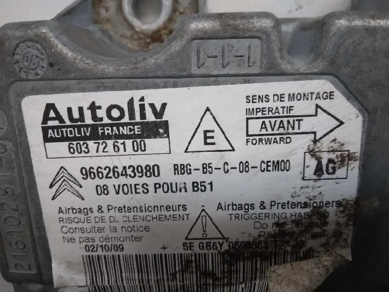 Centralita Airbag para Citroën C4 Berlina