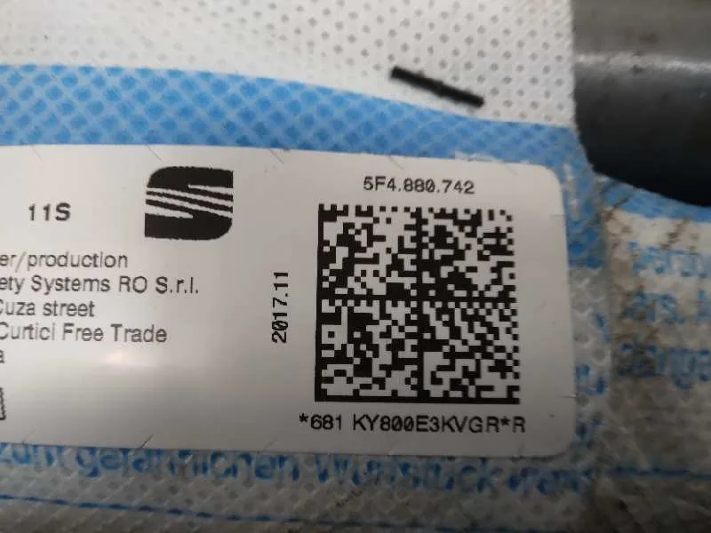 Airbag Cortina Delantero Derecho para Seat Leon (5F1)