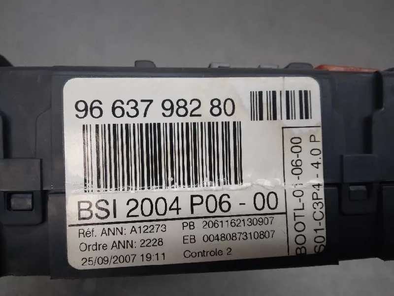Centralita Bsi para Peugeot 207