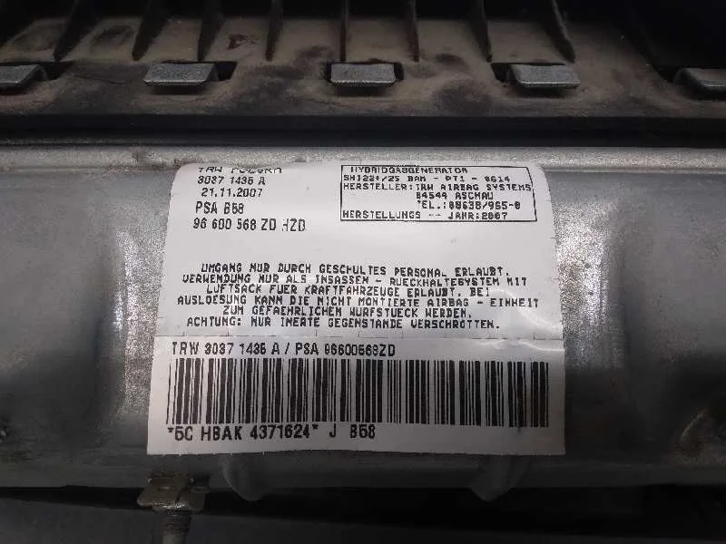 Airbag Lateral Delantero Izquierdo para Citroën C4 Picasso